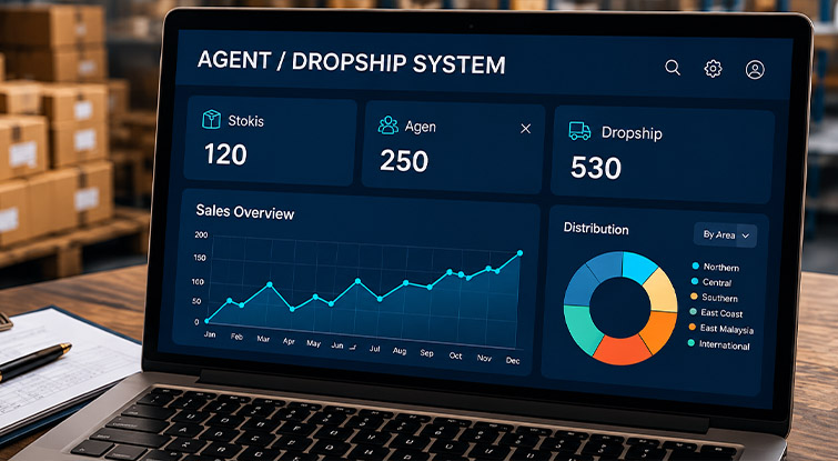 Sistem Website Sistem Stokis / Agen / Dropship