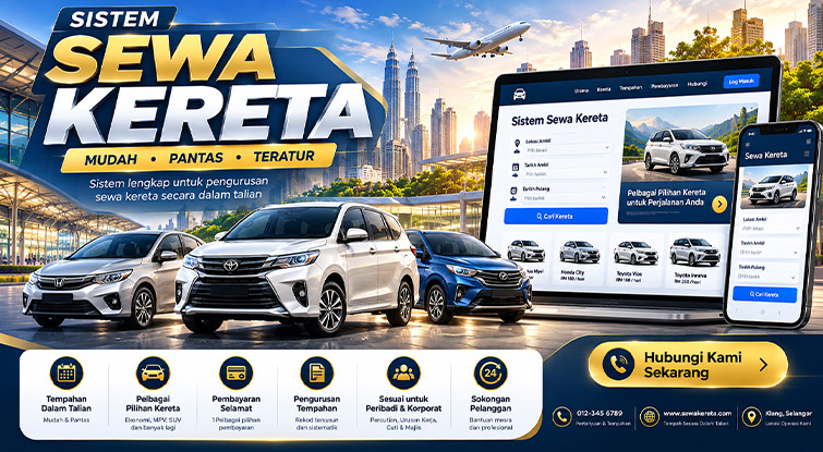 Sistem Sewaan Sewa Kereta